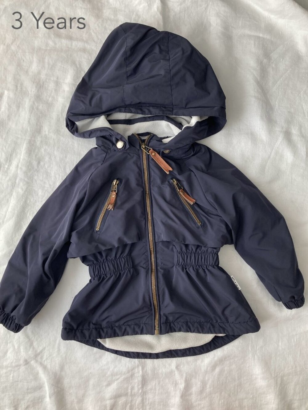 Mini A Ture 3 Years 100cm Toddler Blue MATALGEA Fleece Lined Jacket Fall Spring